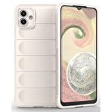 Samsung Galaxy A04 Kılıf Kamera Korumalı İçi Kadife Yumuşak Silikon Kapak + Ekran Koruma