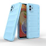 Samsung Galaxy A04 Kılıf Kamera Korumalı İçi Kadife Yumuşak Silikon Kapak + Ekran Koruma