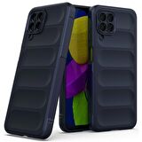 Samsung Galaxy M33 Kılıf Kamera Korumalı İçi Kadife Yumuşak Silikon Kapak + Ekran Koruma
