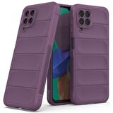 Samsung Galaxy M33 Kılıf Kamera Korumalı İçi Kadife Yumuşak Silikon Kapak + Ekran Koruma