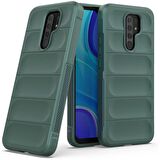 Xiaomi Redmi 9 Kılıf Kamera Korumalı İçi Kadife Yumuşak Silikon Kapak + Ekran Koruma