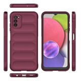 Samsung Galaxy A03S Kılıf Kamera Korumalı İçi Kadife Yumuşak Silikon Kapak + Ekran Koruma