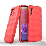 Samsung Galaxy A03S Kılıf Kamera Korumalı İçi Kadife Yumuşak Silikon Kapak + Ekran Koruma