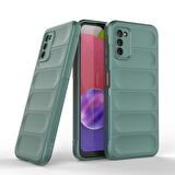 Samsung Galaxy A03S Kılıf Kamera Korumalı İçi Kadife Yumuşak Silikon Kapak + Ekran Koruma