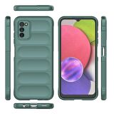 Samsung Galaxy A03S Kılıf Kamera Korumalı İçi Kadife Yumuşak Silikon Kapak + Ekran Koruma