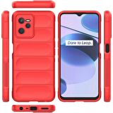 Realme C35 Kılıf Kamera Korumalı İçi Kadife Yumuşak Silikon Kapak + Ekran Koruma