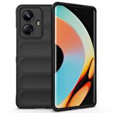 Realme C55 Kılıf Kamera Korumalı İçi Kadife Yumuşak Silikon Kapak + Ekran Koruma
