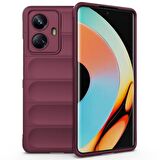 Realme C55 Kılıf Kamera Korumalı İçi Kadife Yumuşak Silikon Kapak + Ekran Koruma