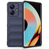 Realme C55 Kılıf Kamera Korumalı İçi Kadife Yumuşak Silikon Kapak + Ekran Koruma