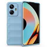 Realme C55 Kılıf Kamera Korumalı İçi Kadife Yumuşak Silikon Kapak + Ekran Koruma