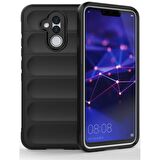 Huawei Mate 20 Lite Kılıf Kamera Korumalı İçi Kadife Yumuşak Silikon Kapak + Ekran Koruma