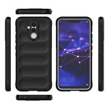 Huawei Mate 20 Lite Kılıf Kamera Korumalı İçi Kadife Yumuşak Silikon Kapak + Ekran Koruma