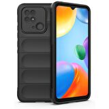 Xiaomi Redmi 10C Kılıf Kamera Korumalı İçi Kadife Yumuşak Silikon Kapak + Ekran Koruma