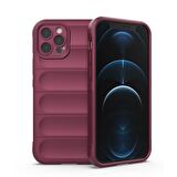 Apple iPhone 13 Pro Max Kılıf Kamera Korumalı İçi Kadife Yumuşak Silikon Kapak + Ekran Koruma