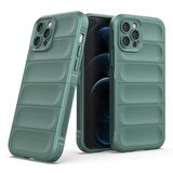 Apple iPhone 11 Pro Kılıf Kamera Korumalı İçi Kadife Yumuşak Silikon Kapak + Ekran Koruma