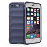 Apple iPhone 7 Plus Kılıf Kamera Korumalı İçi Kadife Yumuşak Silikon Kapak + Ekran Koruma
