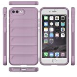 Apple iPhone 7 Plus Kılıf Kamera Korumalı İçi Kadife Yumuşak Silikon Kapak + Ekran Koruma