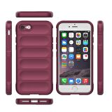 Apple iPhone 7 / 8 Kılıf Kamera Korumalı İçi Kadife Yumuşak Silikon Kapak + Ekran Koruma
