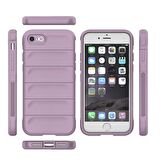 Apple iPhone 7 / 8 Kılıf Kamera Korumalı İçi Kadife Yumuşak Silikon Kapak + Ekran Koruma