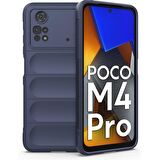 Xiaomi Poco M4 Pro 4G Kılıf Kamera Korumalı İçi Kadife Yumuşak Silikon Kapak + Ekran Koruma