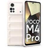 Xiaomi Poco M4 Pro 4G Kılıf Kamera Korumalı İçi Kadife Yumuşak Silikon Kapak + Ekran Koruma