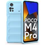 Xiaomi Poco M4 Pro 4G Kılıf Kamera Korumalı İçi Kadife Yumuşak Silikon Kapak + Ekran Koruma