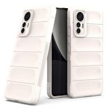 Xiaomi Mi 12 Lite Kılıf Kamera Korumalı İçi Kadife Yumuşak Silikon Kapak + Ekran Koruma