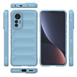 Xiaomi Mi 12 Lite Kılıf Kamera Korumalı İçi Kadife Yumuşak Silikon Kapak + Ekran Koruma