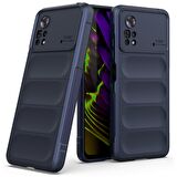 Xiaomi Poco X4 Pro 5G Kılıf Kamera Korumalı İçi Kadife Yumuşak Silikon Kapak + Ekran Koruma