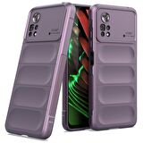 Xiaomi Poco X4 Pro 5G Kılıf Kamera Korumalı İçi Kadife Yumuşak Silikon Kapak + Ekran Koruma