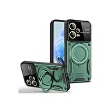 Xiaomi Redmi Note 12 Pro 5G Kılıf Joy Lens Korumalı Standlı Şık Tasarım Kapak + Ekran Koruma
