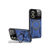 Xiaomi Mi 13T Kılıf Joy Lens Korumalı Standlı Şık Tasarım Kapak + Ekran Koruma