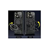 Samsung Galaxy A05 Kılıf Joy Lens Korumalı Standlı Şık Tasarım Kapak + Ekran Koruma