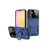 Samsung Galaxy A25 5G Kılıf Joy Lens Korumalı Standlı Şık Tasarım Kapak + Ekran Koruma