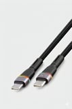 Vivo Y35 36 51 53s Y70 Uyumlu 60W Type-C To Type-C Işıklı Örgülü Şarj Kablosu
