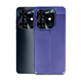 Tecno Spark 20 / 20C Kılıf Auto Focus Deri Görünümlü Silikon Kapak