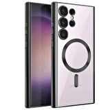 Samsung Galaxy S24 Ultra Kılıf Kross Magneticsafe Kapak + Ekran koruma + Kablo Koruma 