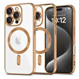 Apple İphone 16 Pro Kılıf Kross Magneticsafe Kapak + Ekran koruma + Kablo Koruma 