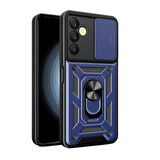 Samsung Galaxy A54 Kılıf Magnetik Standlı Kamera Korumalı Sürgülü Vega Kapak + Ekran Koruma