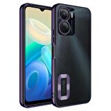 Vivo Y16 Kılıf Kamera Korumalı Logo Gösteren Omega Kapak