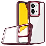 Vivo Y35 Kılıf Buton Ve Kamera Korumalı Flora Silikon Kapak