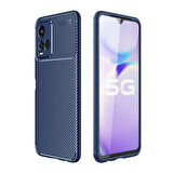 Vivo Y33S Kılıf Negro Karbon Görünümlü Silikon Kapak