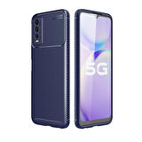 Vivo Y11S Kılıf Negro Karbon Görünümlü Silikon Kapak
