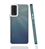 Vivo Y20S Kılıf Mima Arkası Şeffaf Yanları Renkli Kapak