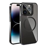 Apple iPhone 15 Pro Max Kılıf Magsafe Wireless Şarj Özellikli Standlı  Klon Kapak