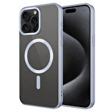 Apple iPhone 15 Pro Kılıf Mat Tasarımlı Magsafe Wireless Şarj Özellikli Mat Setro Kapak