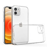 Apple iPhone 12 Uyumlu Kılıf Süper Silikon Ultra İnce Kapak