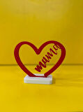 Anneler Günü Özel Mama yazılı Temalı Biblo 12 CM Plastik