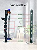 Dyson Bütün V Serileri ve Gen5 ile Uyumlu Universal Süpürge Standı Tetik ve Magnet Hediyeli