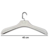10 Adet Lama Kancalı, Plastik, Ceket, Palto, Kaban Askısı 45 Cm